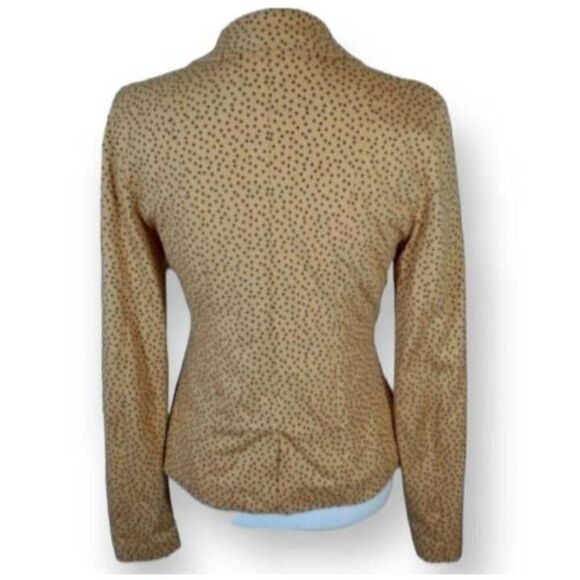 LOVE TREE CAMEL BLACK POLKA-DOT BLAZER SZ.S EUC. - Picture 4 of 7